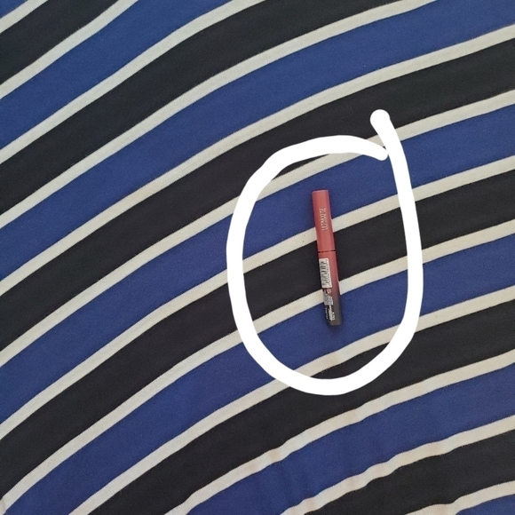 Bundle Only: Michael Kors Diagonal  Stripe Crewneck Knit Short Sleeve Top Size L - Picture 7 of 10